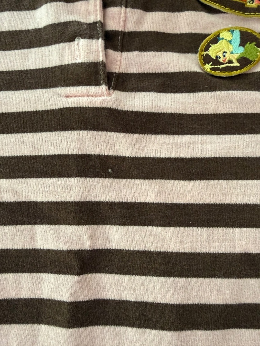 Disneyland 50th Anniversary Women’s Striped Polo Shirt, Size M - Picture 5 of 9